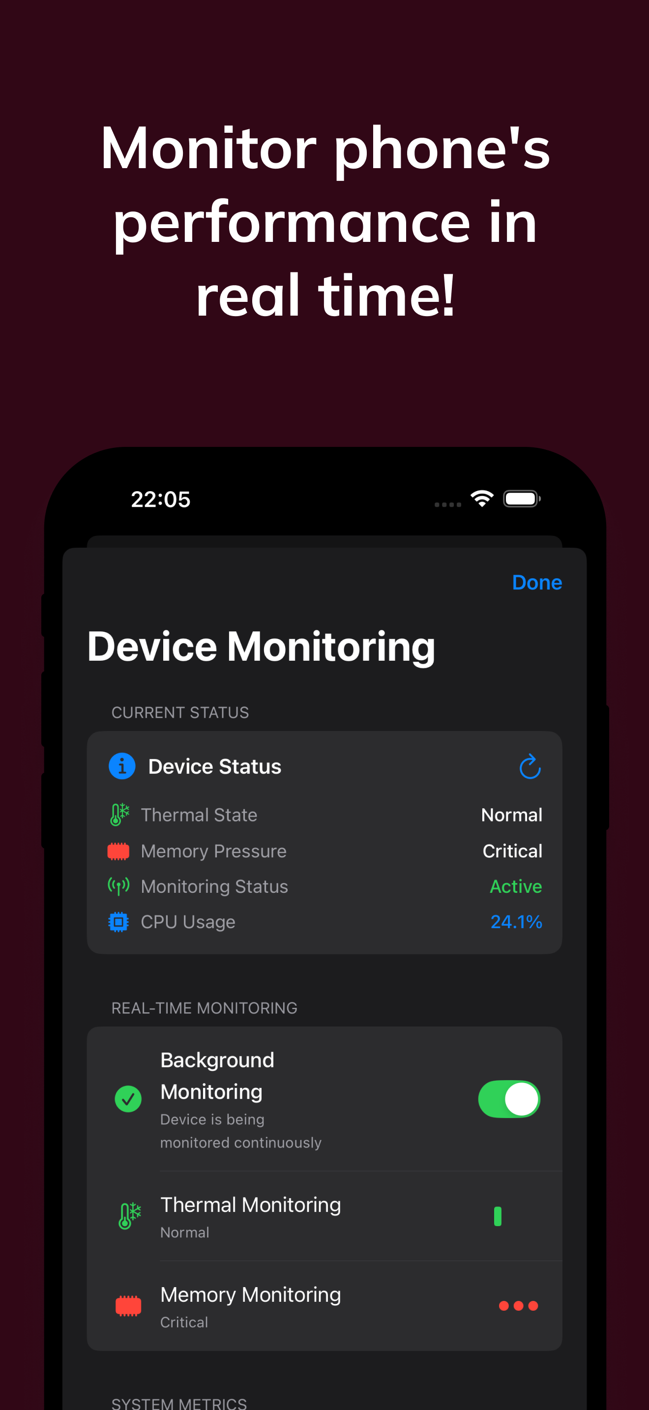 CleanApp AI - Device Monitoring
