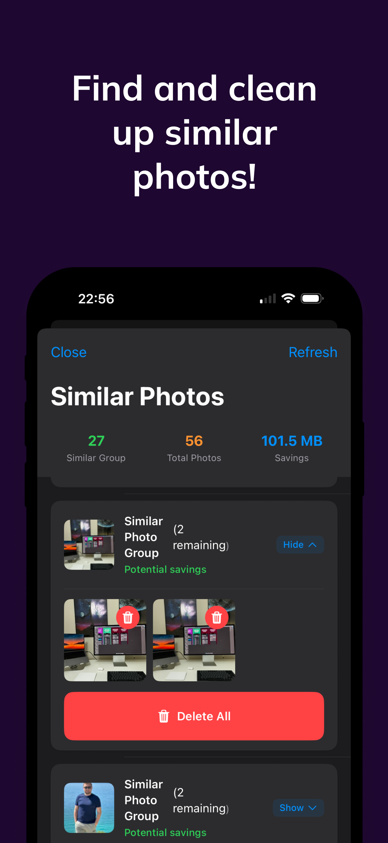 CleanApp AI - Similar Photos